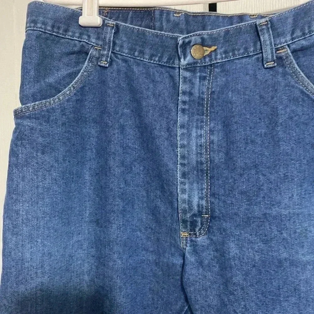 Wrangler regular fit blue jean denim pants size 38x30